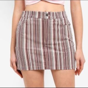 Striped Mini Skirt